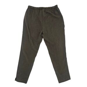 Eileen Fisher Pant Women's Pull On RN 78121 CA 34460 Stretch Tapered-Olive-Small